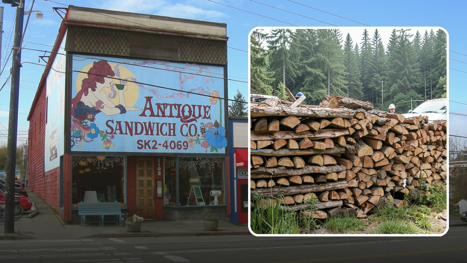 Truckload Firewood in Ruston, Pierce County, WA - A full truckload of firewood delivered in bulk for heavy burners and larger properties.