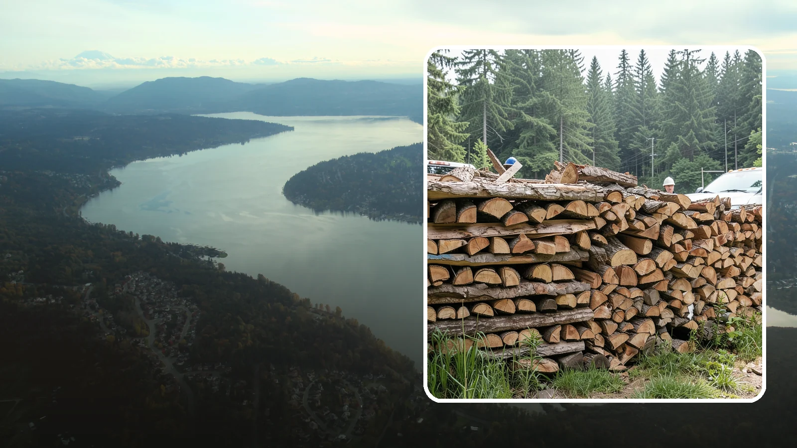 Truckload Firewood in Sammamish, King County, WA - A full truckload of firewood delivered in bulk for heavy burners and larger properties.