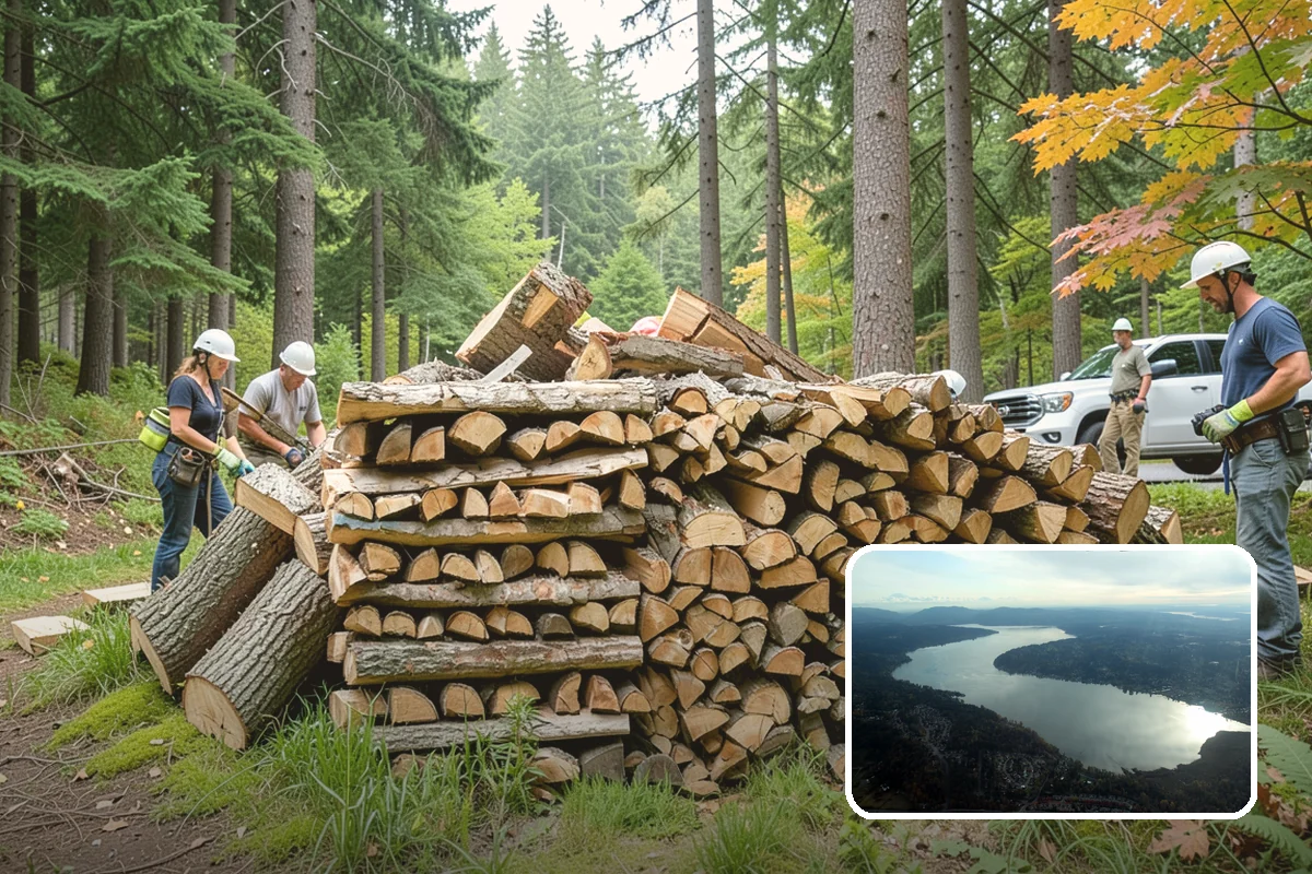 Truckload Firewood in Sammamish, King County, WA - Maximum volume in a single efficient delivery