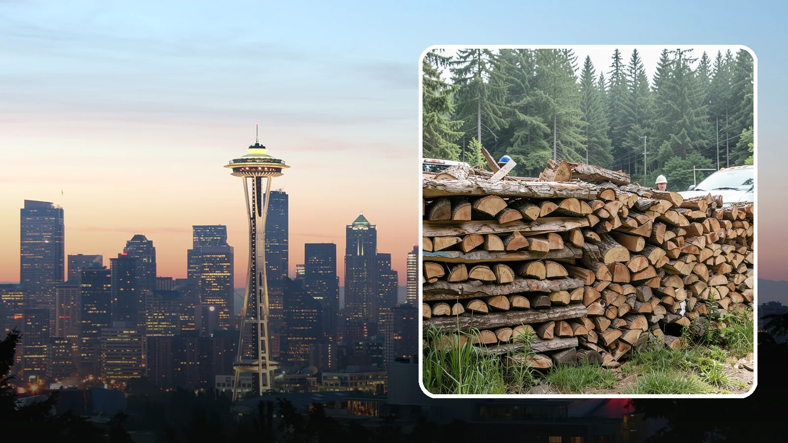 Truckload Firewood in Seattle, King County, WA - A full truckload of firewood delivered in bulk for heavy burners and larger properties.
