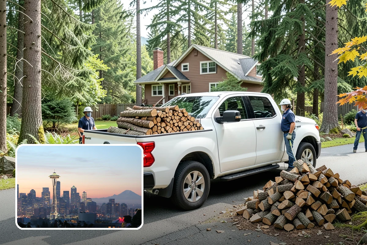 Truckload Firewood in Seattle, King County, WA - Maximum volume in a single efficient delivery