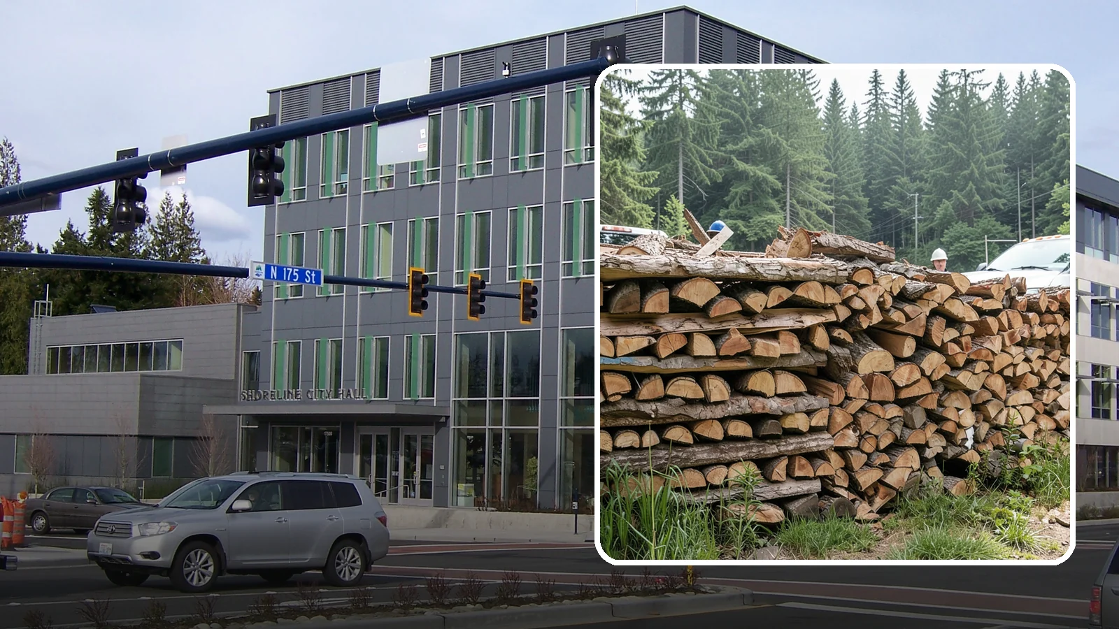 Truckload Firewood in Shoreline, King County, WA - A full truckload of firewood delivered in bulk for heavy burners and larger properties.