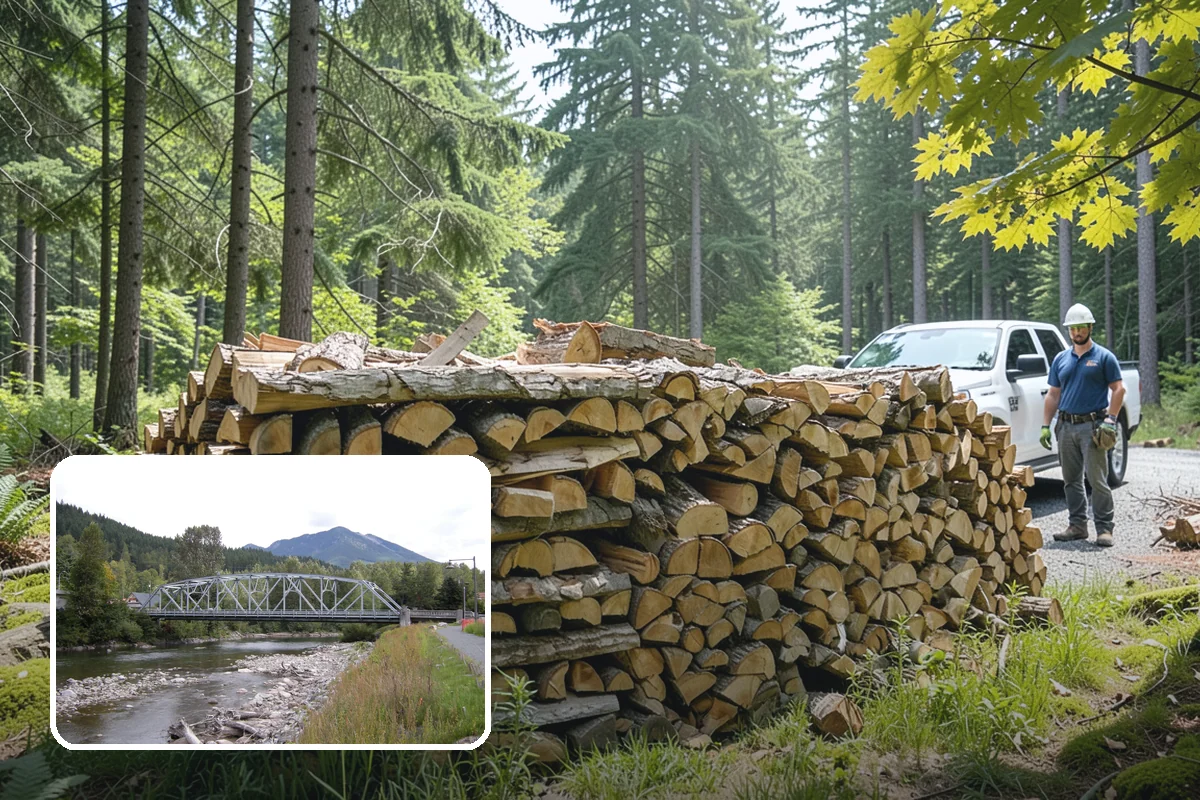 Truckload Firewood in Skykomish, King County, WA - Maximum volume in a single efficient delivery