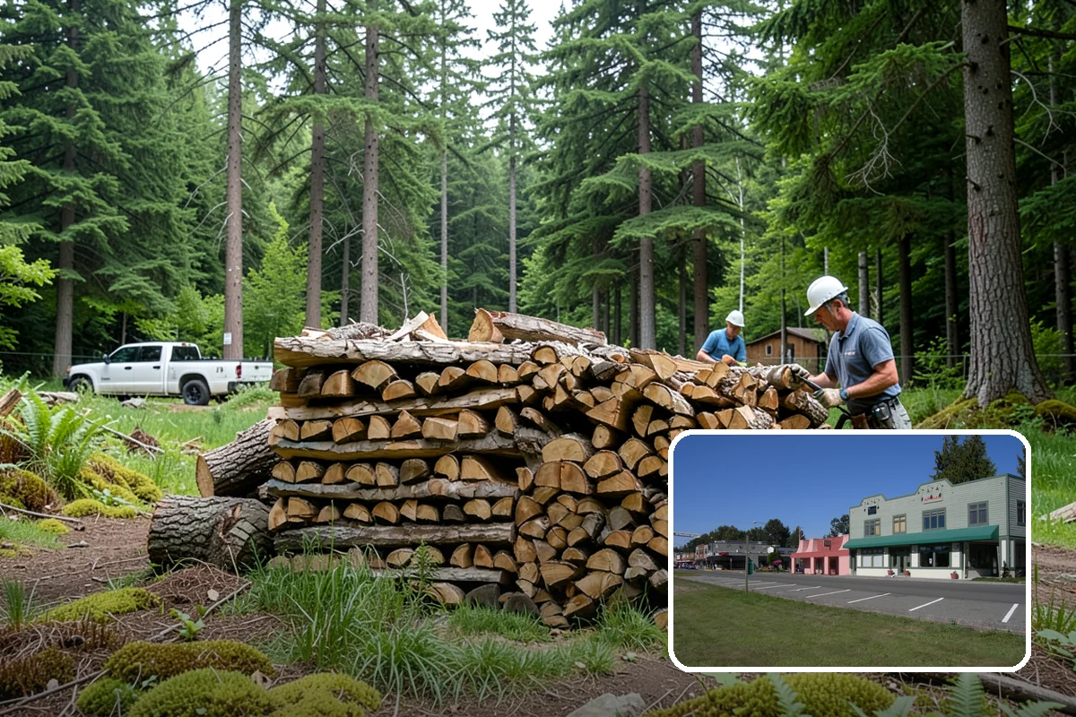 Truckload Firewood in Snoqualmie, King County, WA - Maximum volume in a single efficient delivery