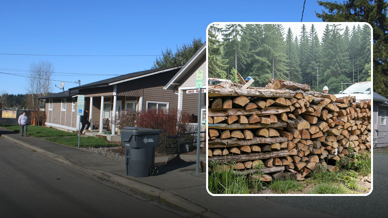 Truckload Firewood in South Prairie, Pierce County, WA - A full truckload of firewood delivered in bulk for heavy burners and larger properties.