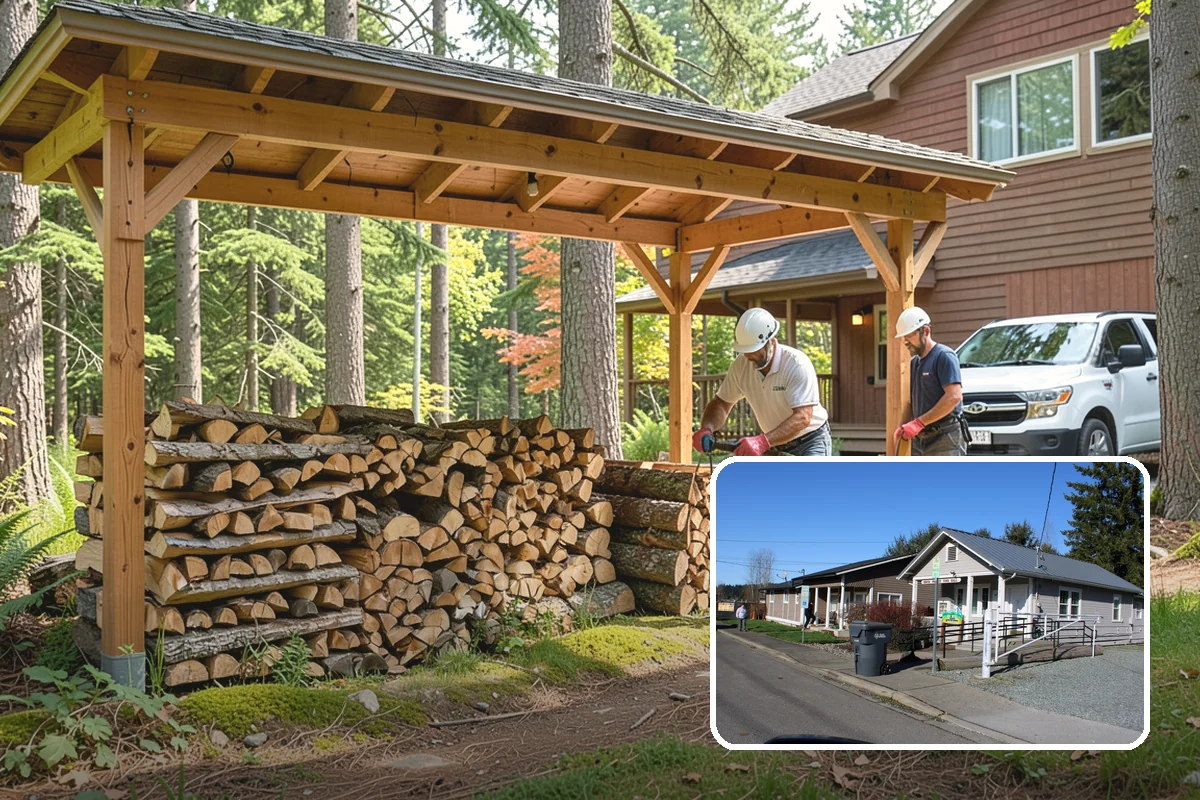 Truckload Firewood in South Prairie, Pierce County, WA - Maximum volume in a single efficient delivery