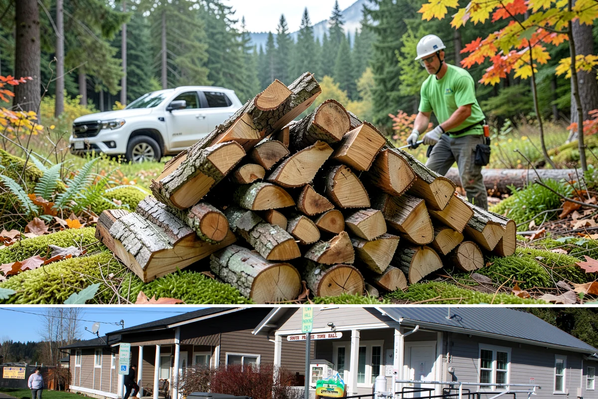 Truckload Firewood in South Prairie, Pierce County, WA - Schedule a truckload in late summer to lock in supply and pricing before winter surges.