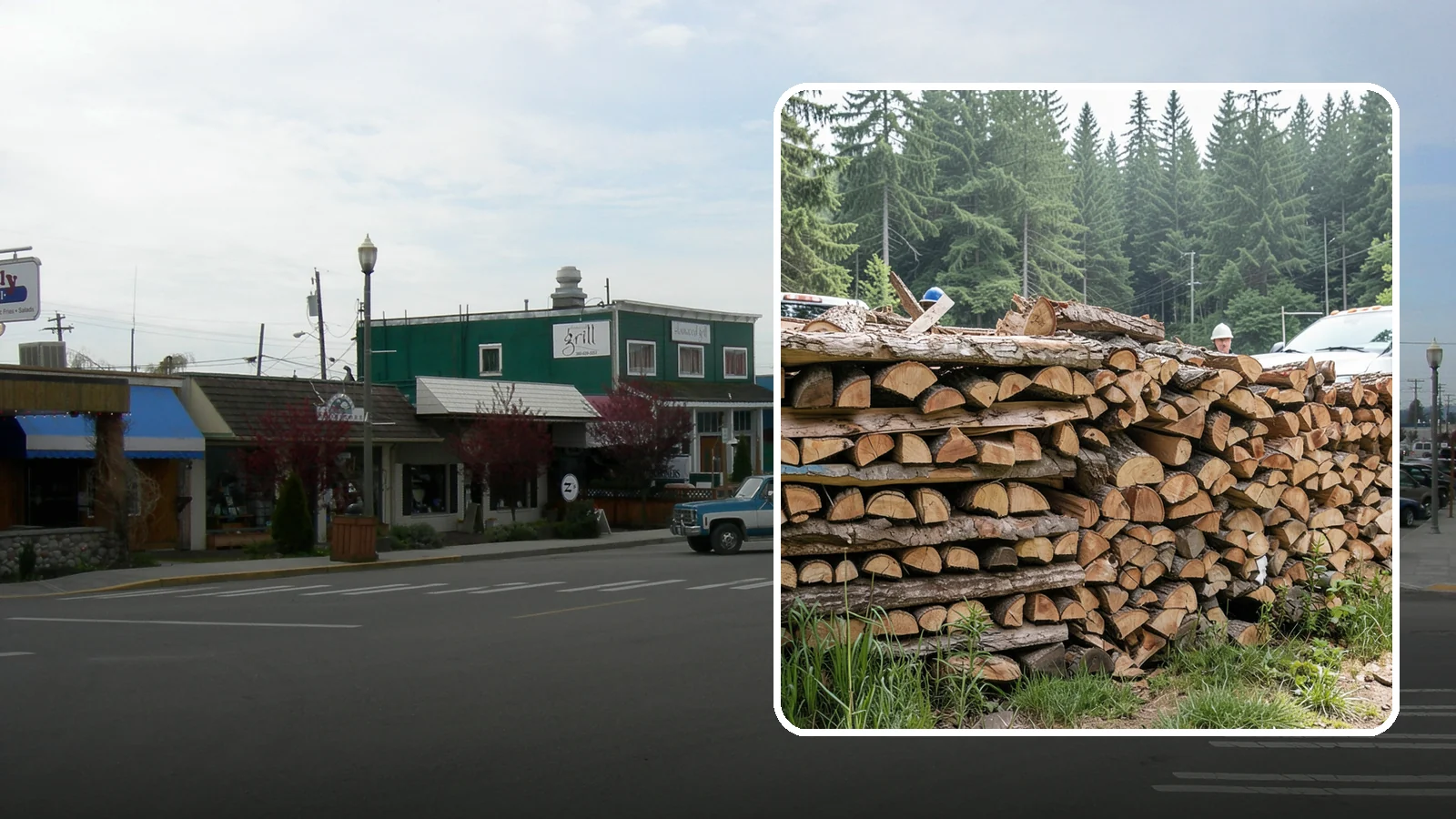 Truckload Firewood in Stanwood, Snohomish County, WA - A full truckload of firewood delivered in bulk for heavy burners and larger properties.