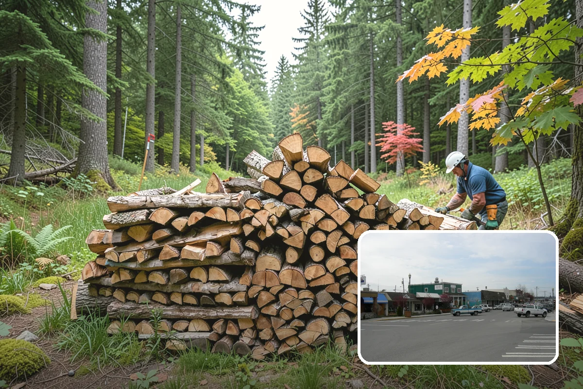 Truckload Firewood in Stanwood, Snohomish County, WA - Maximum volume in a single efficient delivery