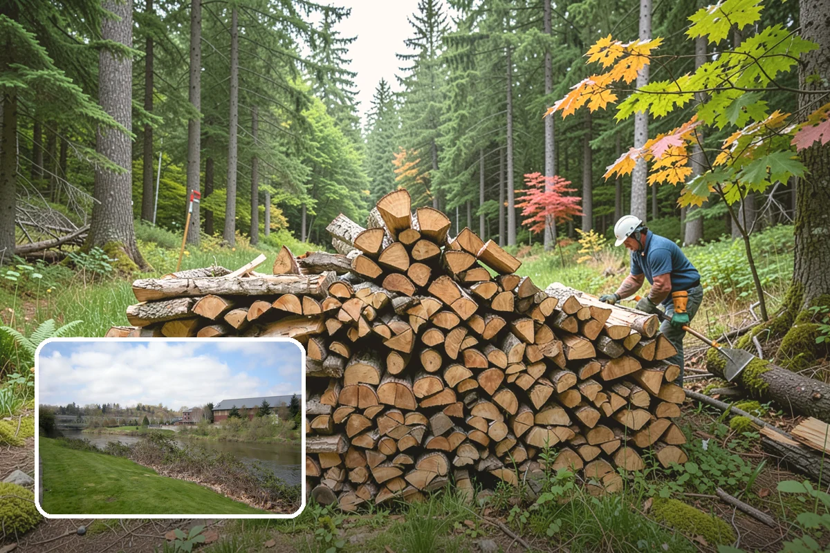 Truckload Firewood in Tukwila, King County, WA - Maximum volume in a single efficient delivery