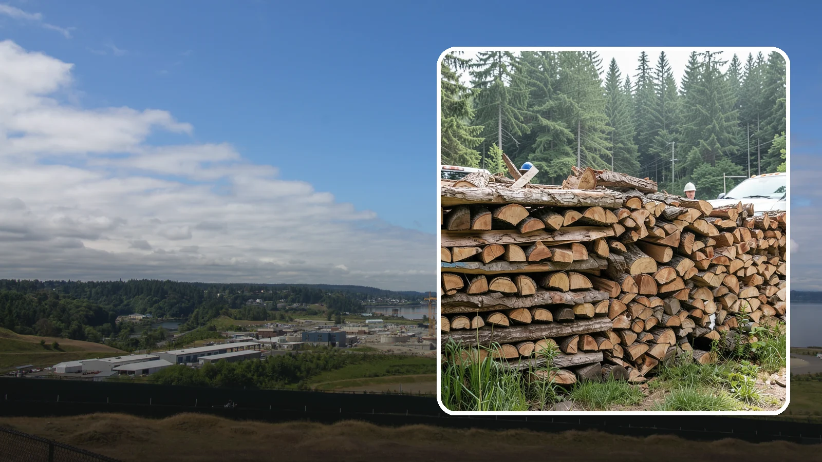 Truckload Firewood in University Place, Pierce County, WA - A full truckload of firewood delivered in bulk for heavy burners and larger properties.