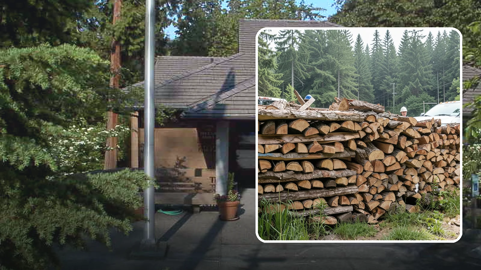 Truckload Firewood in Yarrow Point, King County, WA - A full truckload of firewood delivered in bulk for heavy burners and larger properties.