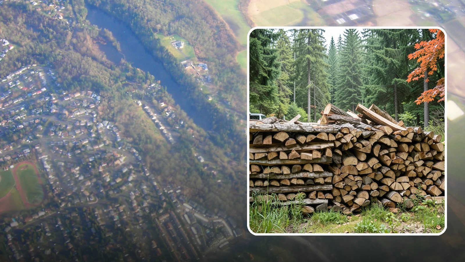 Two Cord Firewood in Algona, King County, WA - Two full cords of seasoned firewood for households that rely on wood as a primary heat source.