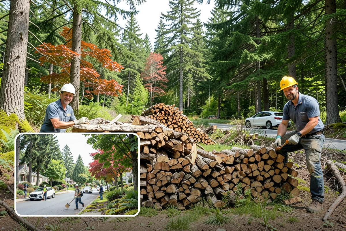 Two Cord Firewood in Beaux Arts Village, King County, WA - Ample supply for daily wood-stove heating