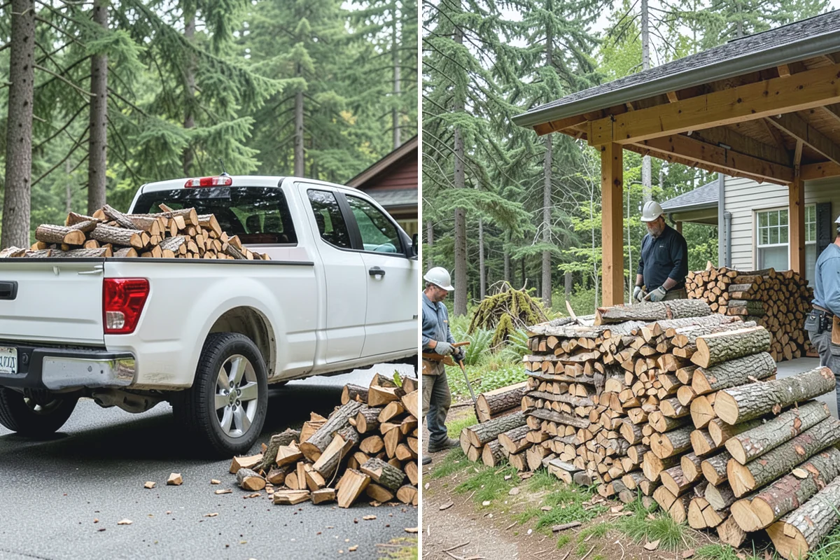 Two Cord Firewood in Beaux Arts Village, King County, WA - Place your two-cord order and set a date
