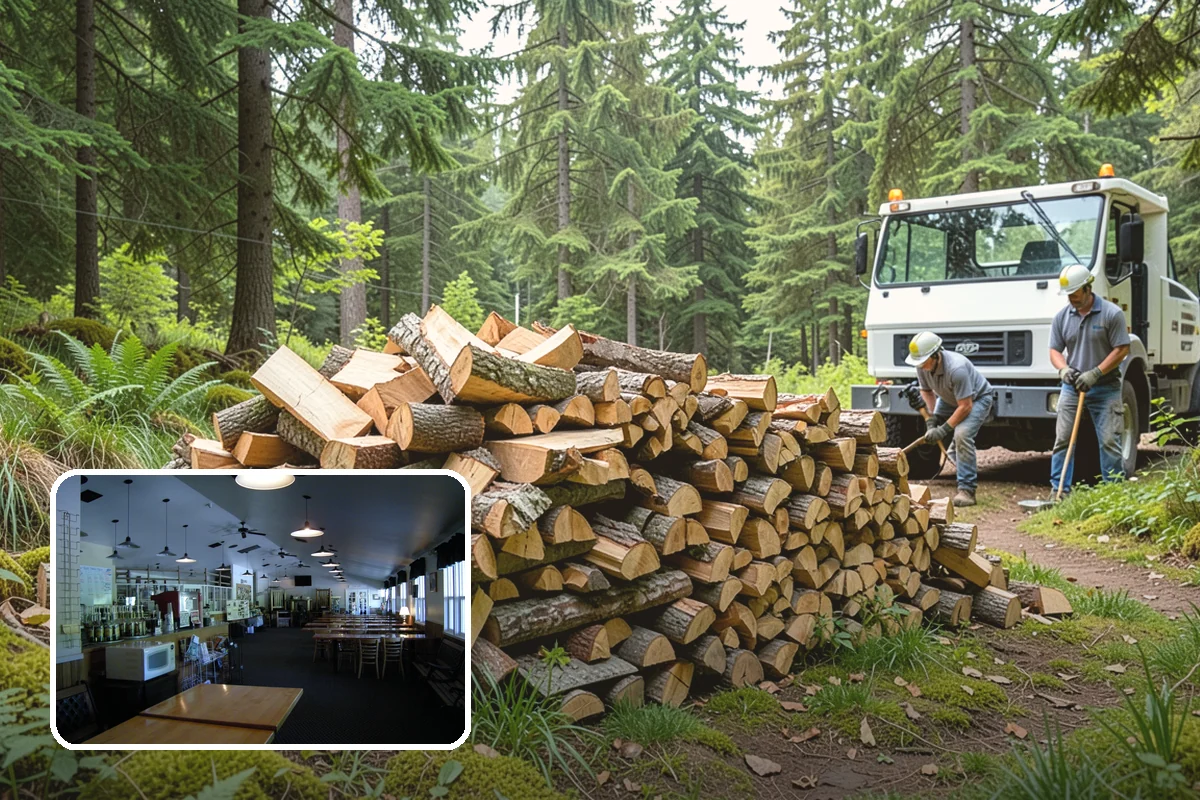 Two Cord Firewood in Black Diamond, King County, WA - Ample supply for daily wood-stove heating