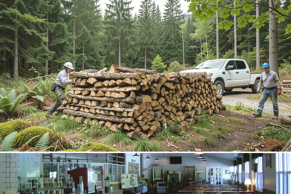 Two Cord Firewood in Black Diamond, King County, WA - Secure two cords by late summer so your full winter supply is stacked and ready early.