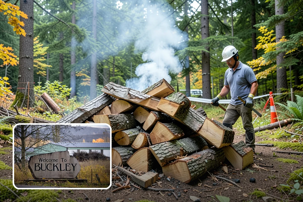 Two Cord Firewood in Buckley, Pierce County, WA - Ample supply for daily wood-stove heating