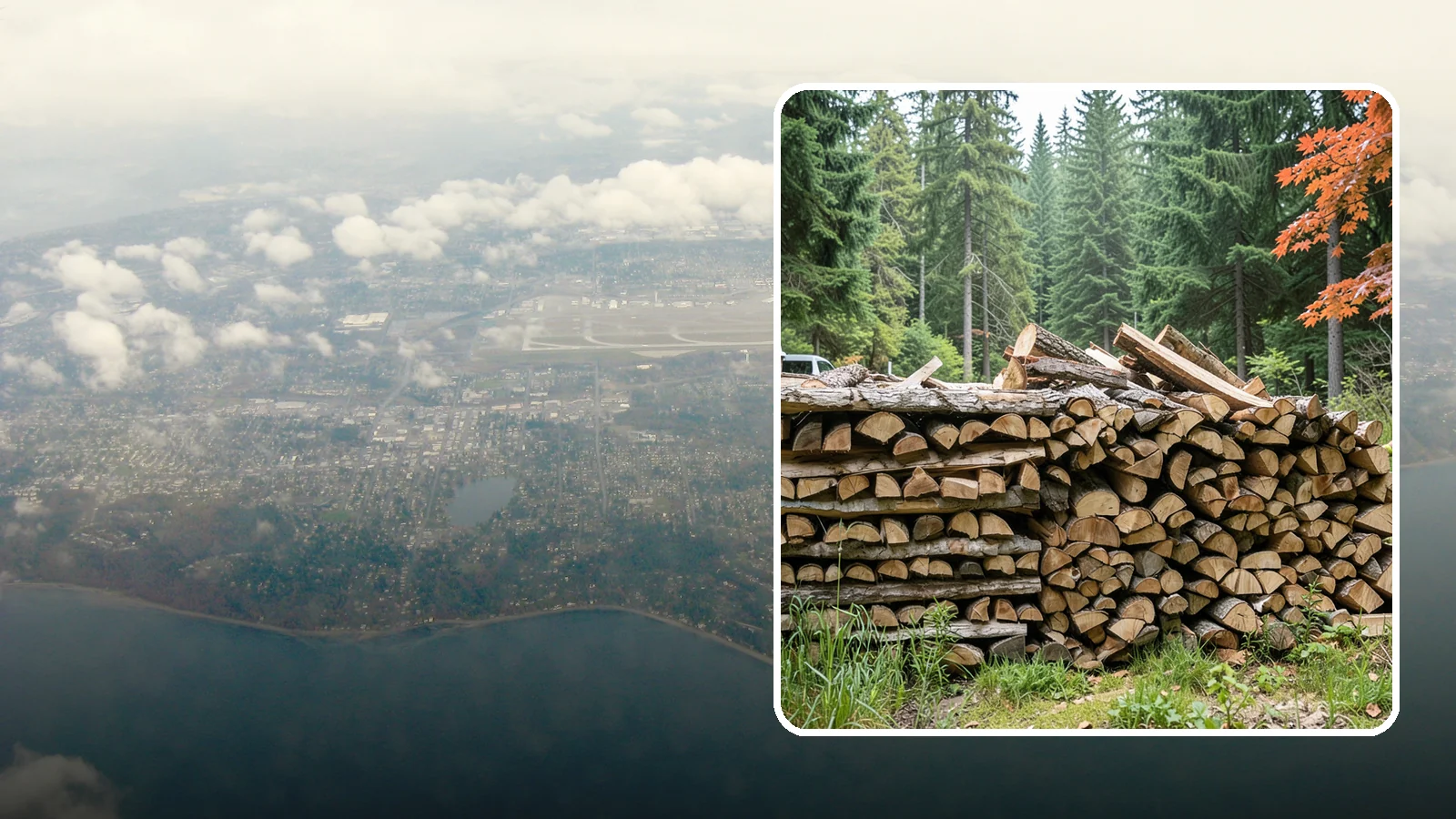 Two Cord Firewood in Burien, King County, WA - Two full cords of seasoned firewood for households that rely on wood as a primary heat source.