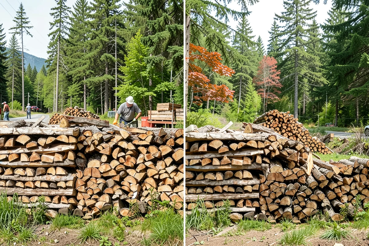Two Cord Firewood in Clyde Hill, King County, WA - Place your two-cord order and set a date