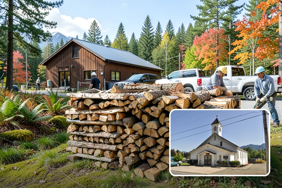Two Cord Firewood in Concrete, Skagit County, WA - Ample supply for daily wood-stove heating