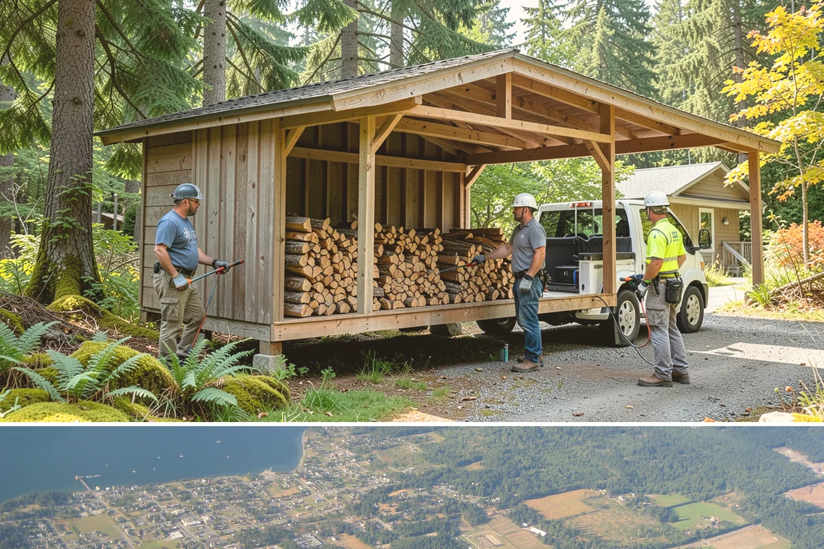 Two Cord Firewood in Coupeville, Island County, WA - Secure two cords by late summer so your full winter supply is stacked and ready early.