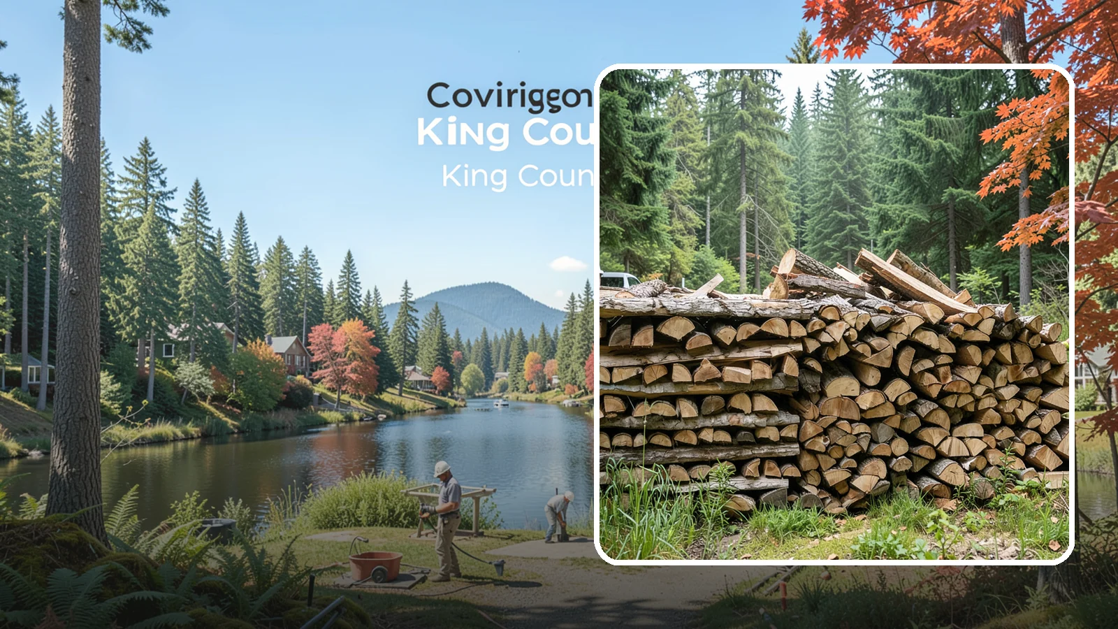Two Cord Firewood in Covington, WA - Two full cords of seasoned firewood for households that rely on wood as a primary heat source.