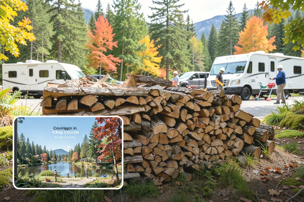 Two Cord Firewood in Covington, WA - Ample supply for daily wood-stove heating