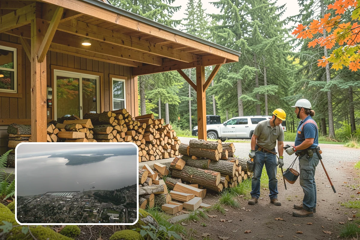 Two Cord Firewood in Des Moines, King County, WA - Ample supply for daily wood-stove heating