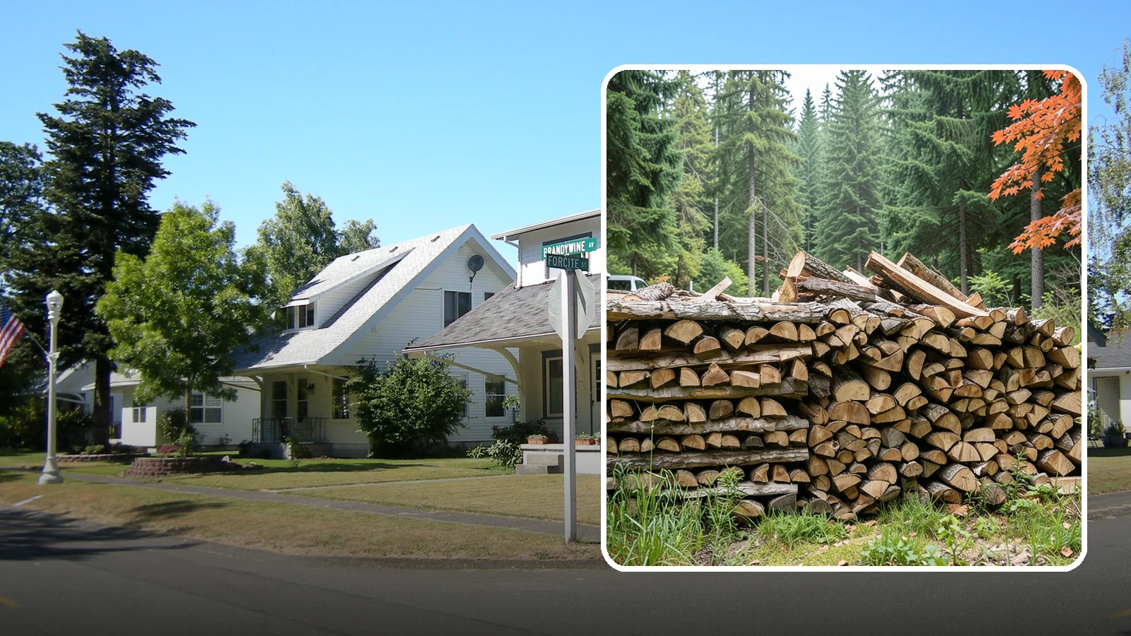 Two Cord Firewood in DuPont, Pierce County, WA - Two full cords of seasoned firewood for households that rely on wood as a primary heat source.