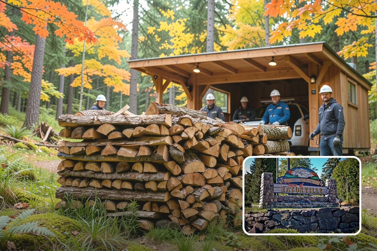 Two Cord Firewood in Eatonville, Pierce County, WA - Ample supply for daily wood-stove heating