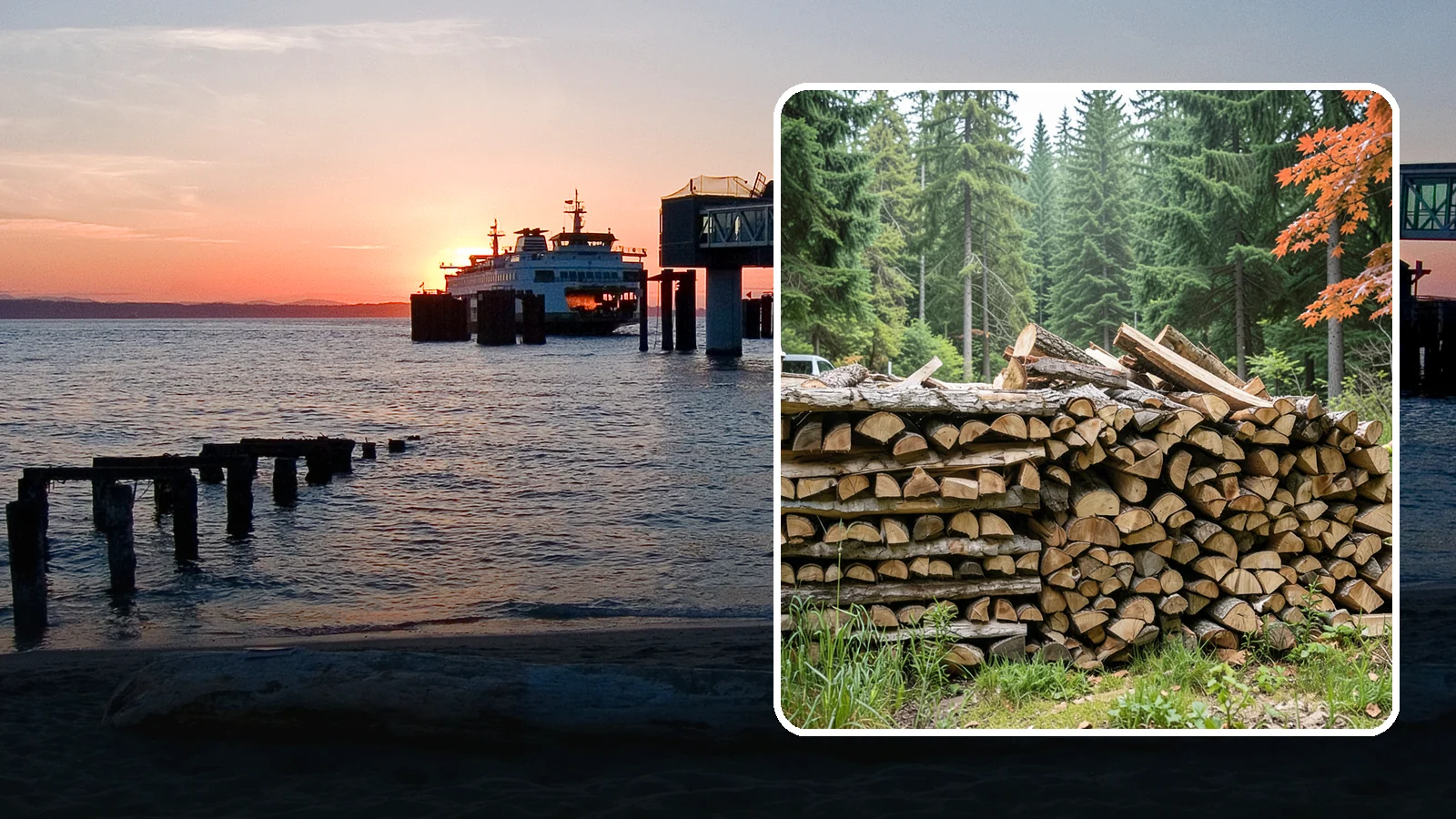 Two Cord Firewood in Edmonds, Snohomish County, WA - Two full cords of seasoned firewood for households that rely on wood as a primary heat source.