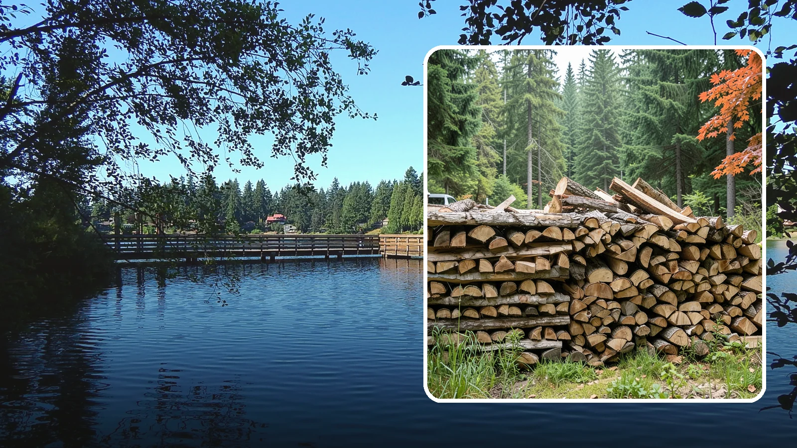 Two Cord Firewood in Federal Way, King County, WA - Two full cords of seasoned firewood for households that rely on wood as a primary heat source.