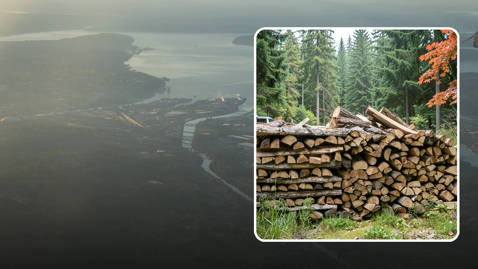 Two Cord Firewood in Fife, Pierce County, WA - Two full cords of seasoned firewood for households that rely on wood as a primary heat source.
