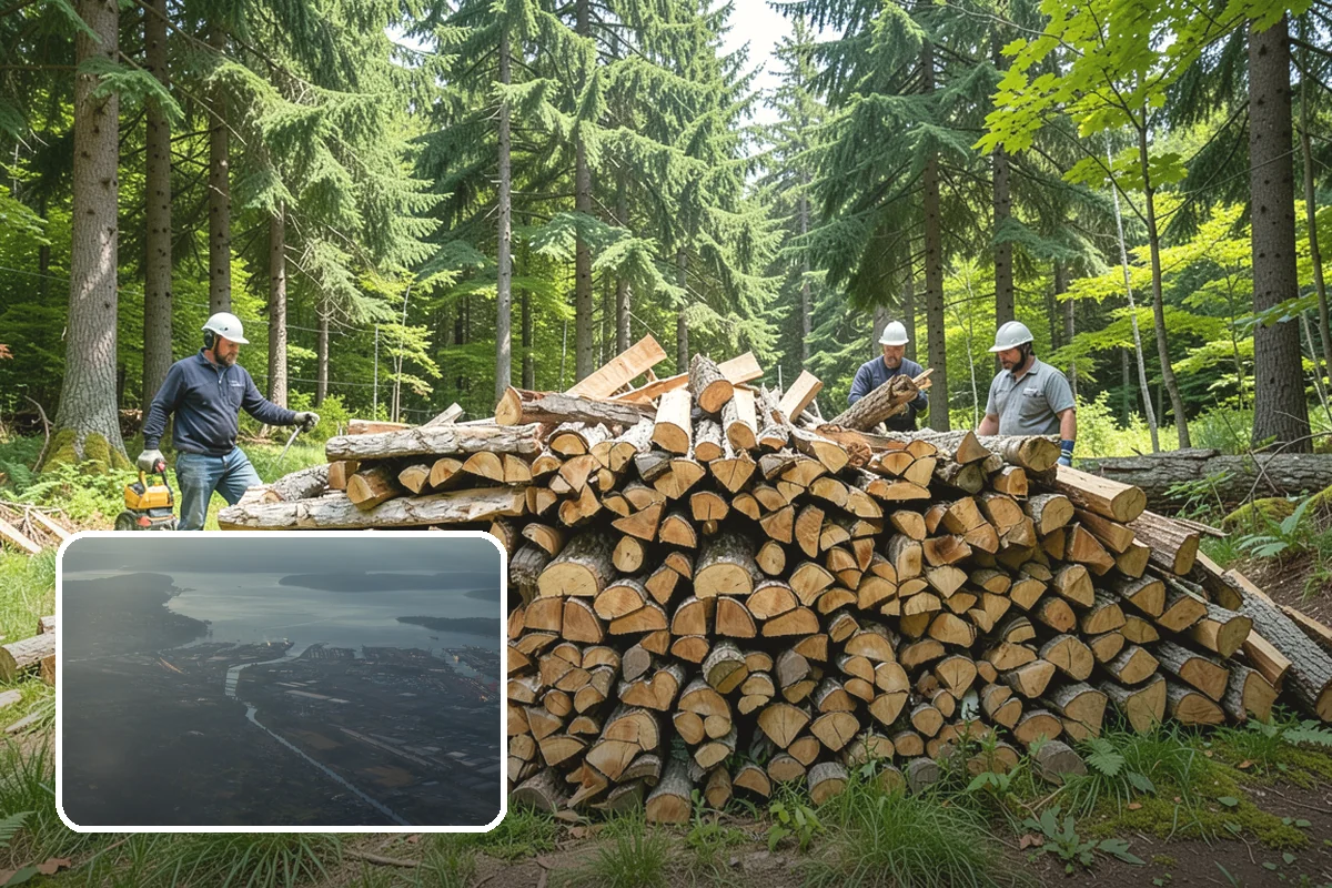 Two Cord Firewood in Fife, Pierce County, WA - Ample supply for daily wood-stove heating