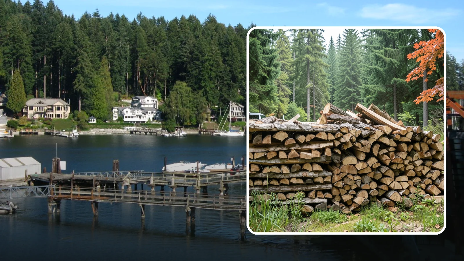 Two Cord Firewood in Gig Harbor, Pierce County, WA - Two full cords of seasoned firewood for households that rely on wood as a primary heat source.