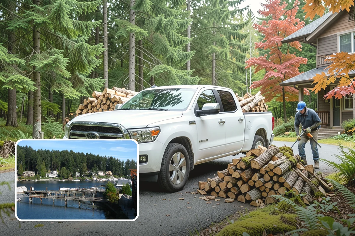 Two Cord Firewood in Gig Harbor, Pierce County, WA - Ample supply for daily wood-stove heating