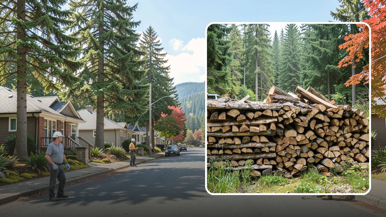 Two Cord Firewood in Hunts Point, King County, WA - Two full cords of seasoned firewood for households that rely on wood as a primary heat source.