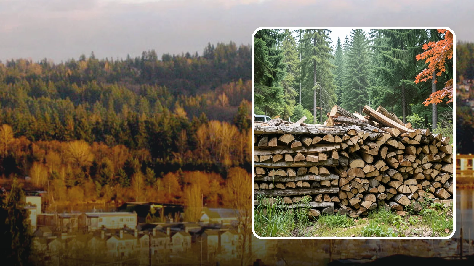 Two Cord Firewood in Kenmore, King County, WA - Two full cords of seasoned firewood for households that rely on wood as a primary heat source.