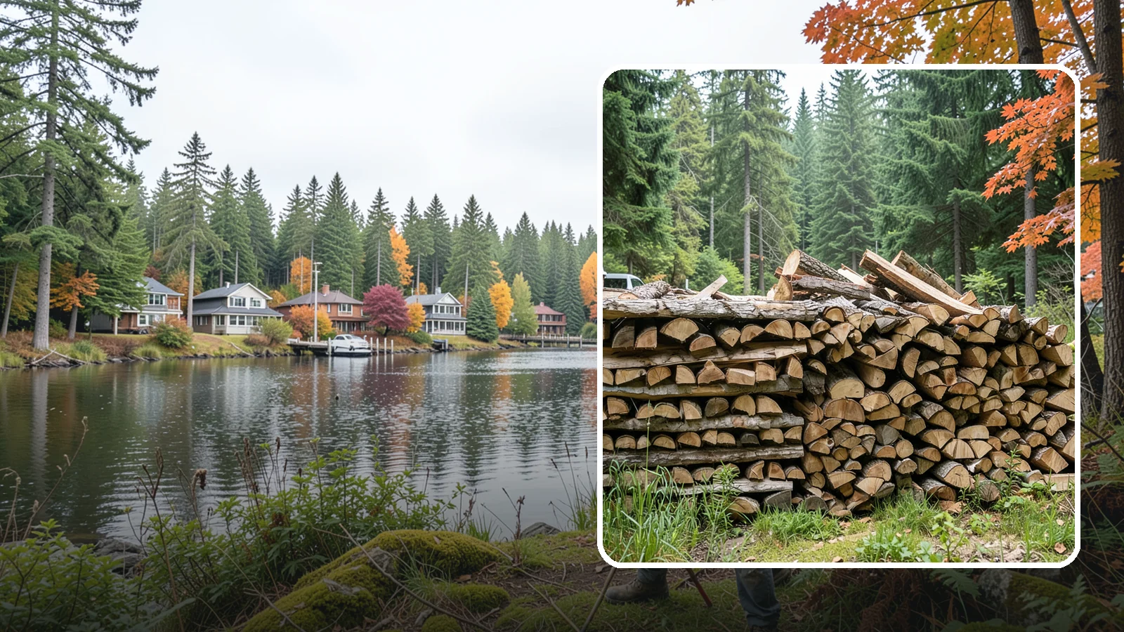 Two Cord Firewood in La Conner, Skagit County, WA - Two full cords of seasoned firewood for households that rely on wood as a primary heat source.