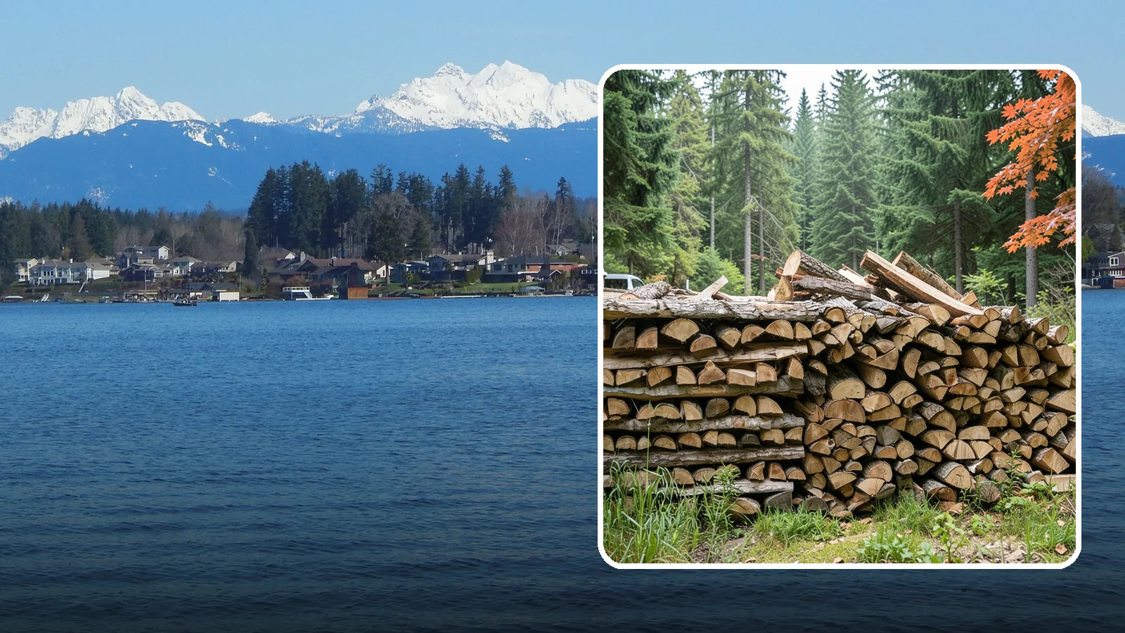 Two Cord Firewood in Lake Stevens, Snohomish County, WA - Two full cords of seasoned firewood for households that rely on wood as a primary heat source.