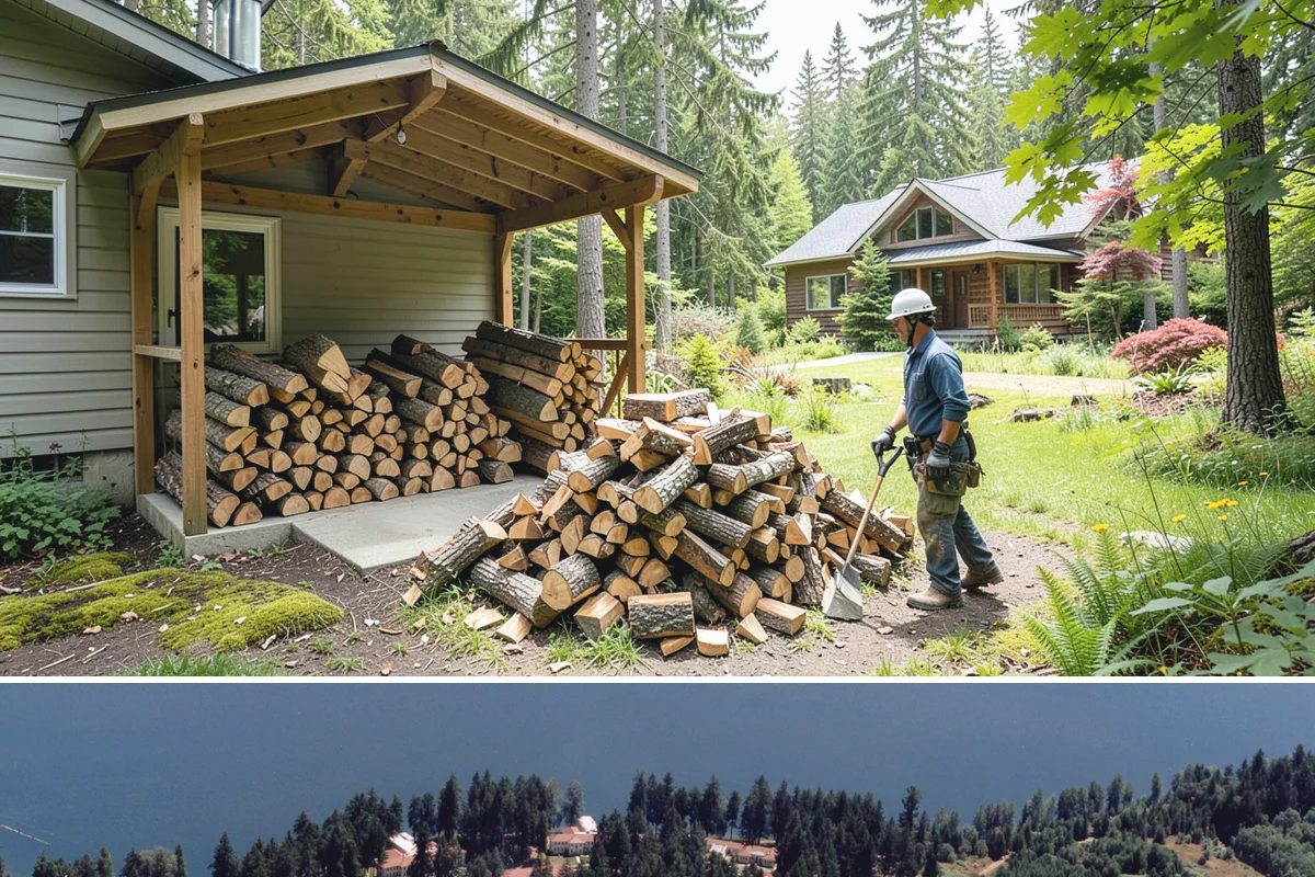 Two Cord Firewood in Lakewood, Pierce County, WA - Secure two cords by late summer so your full winter supply is stacked and ready early.