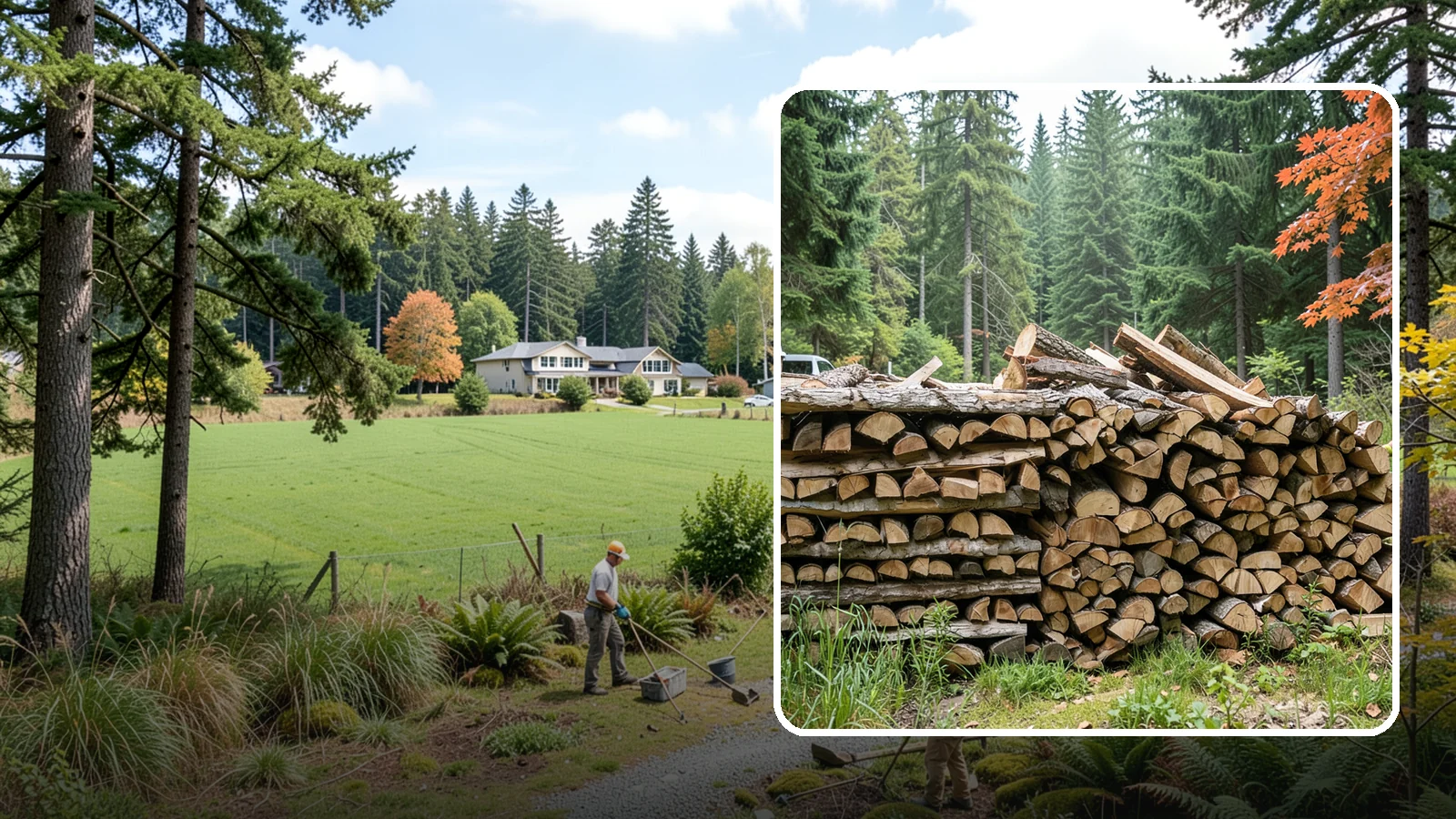 Two Cord Firewood in Lyman, Skagit County, WA - Two full cords of seasoned firewood for households that rely on wood as a primary heat source.