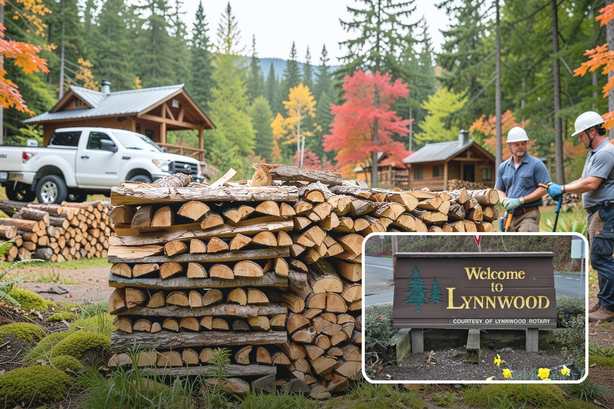 Two Cord Firewood in Lynnwood, Snohomish County, WA - Ample supply for daily wood-stove heating
