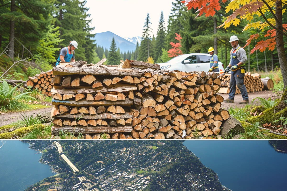 Two Cord Firewood in Mercer Island, King County, WA - Secure two cords by late summer so your full winter supply is stacked and ready early.