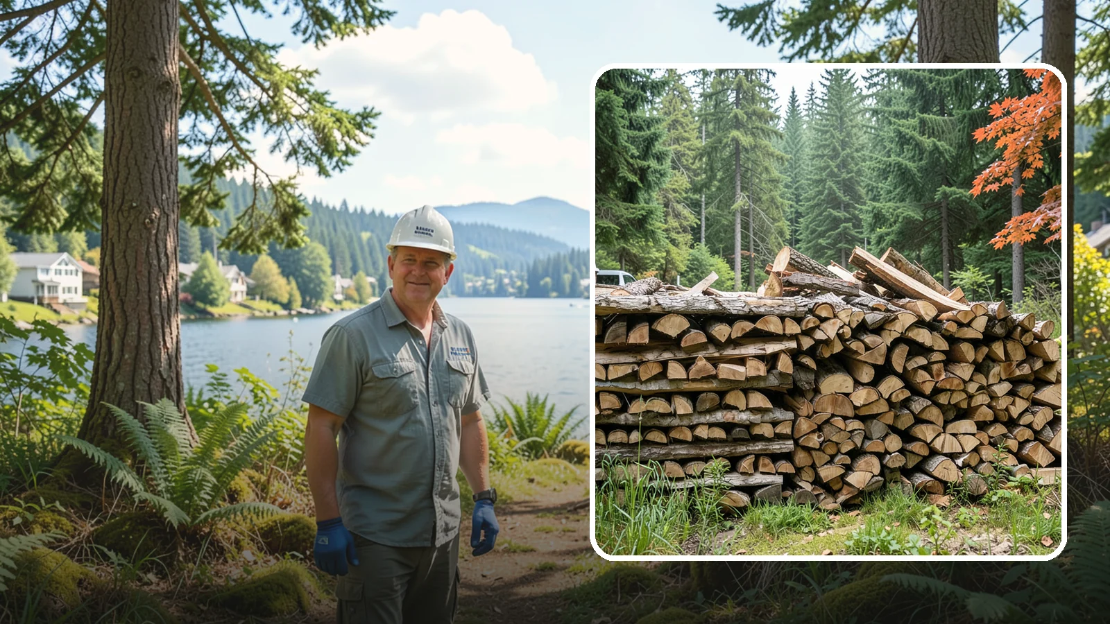 Two Cord Firewood in Milton, King County, WA - Two full cords of seasoned firewood for households that rely on wood as a primary heat source.