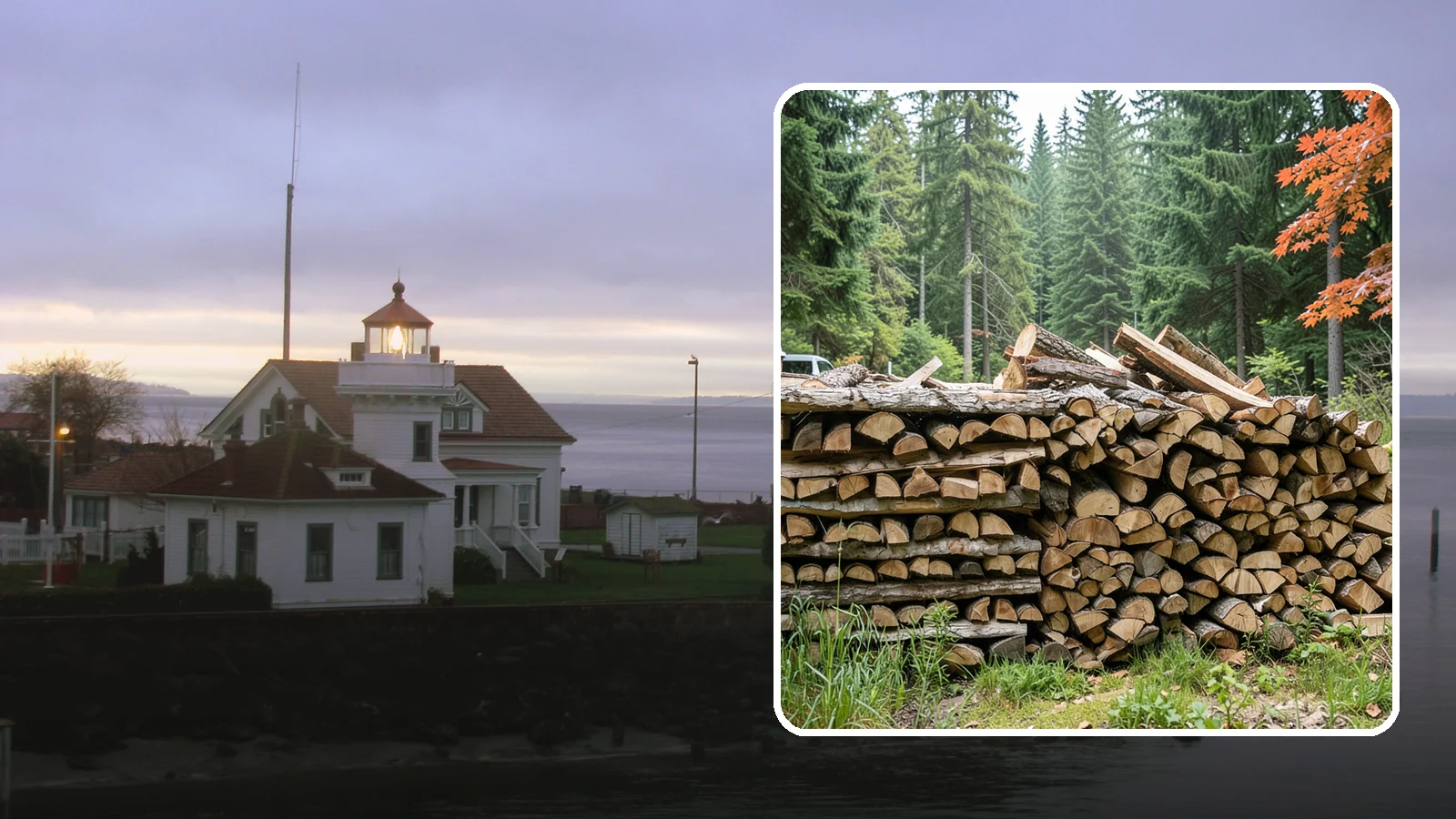 Two Cord Firewood in Mukilteo, Snohomish County, WA - Two full cords of seasoned firewood for households that rely on wood as a primary heat source.