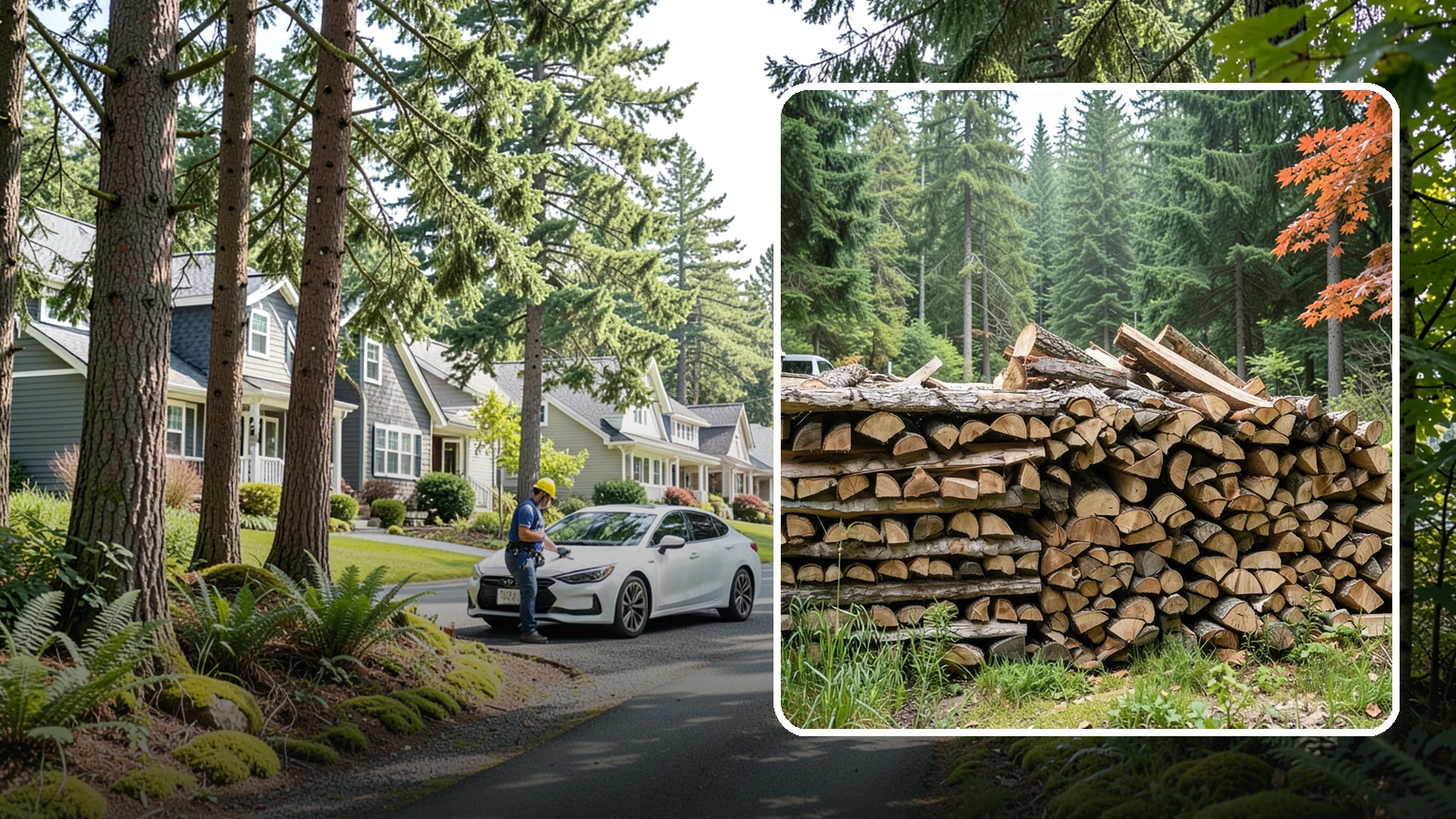 Two Cord Firewood in Normandy Park, King County, WA - Two full cords of seasoned firewood for households that rely on wood as a primary heat source.