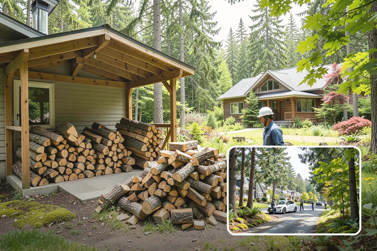 Two Cord Firewood in Normandy Park, King County, WA - Ample supply for daily wood-stove heating