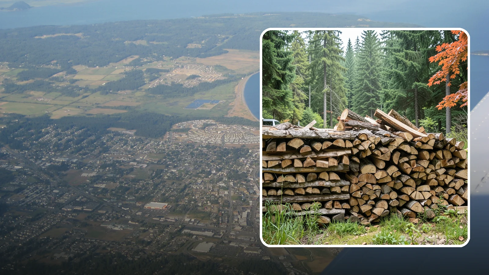 Two Cord Firewood in Oak Harbor, Island County, WA - Two full cords of seasoned firewood for households that rely on wood as a primary heat source.